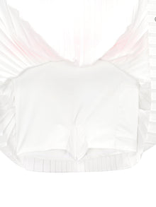 Women | Essential Woven Pleats Skirt | Off White