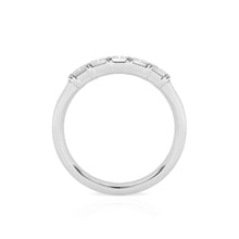 1.00 CT Emerald Lab-Grown Diamond | Five Stone Anniversary Wedding Band Ring | 14K White Gold | G Color | VS Clarity