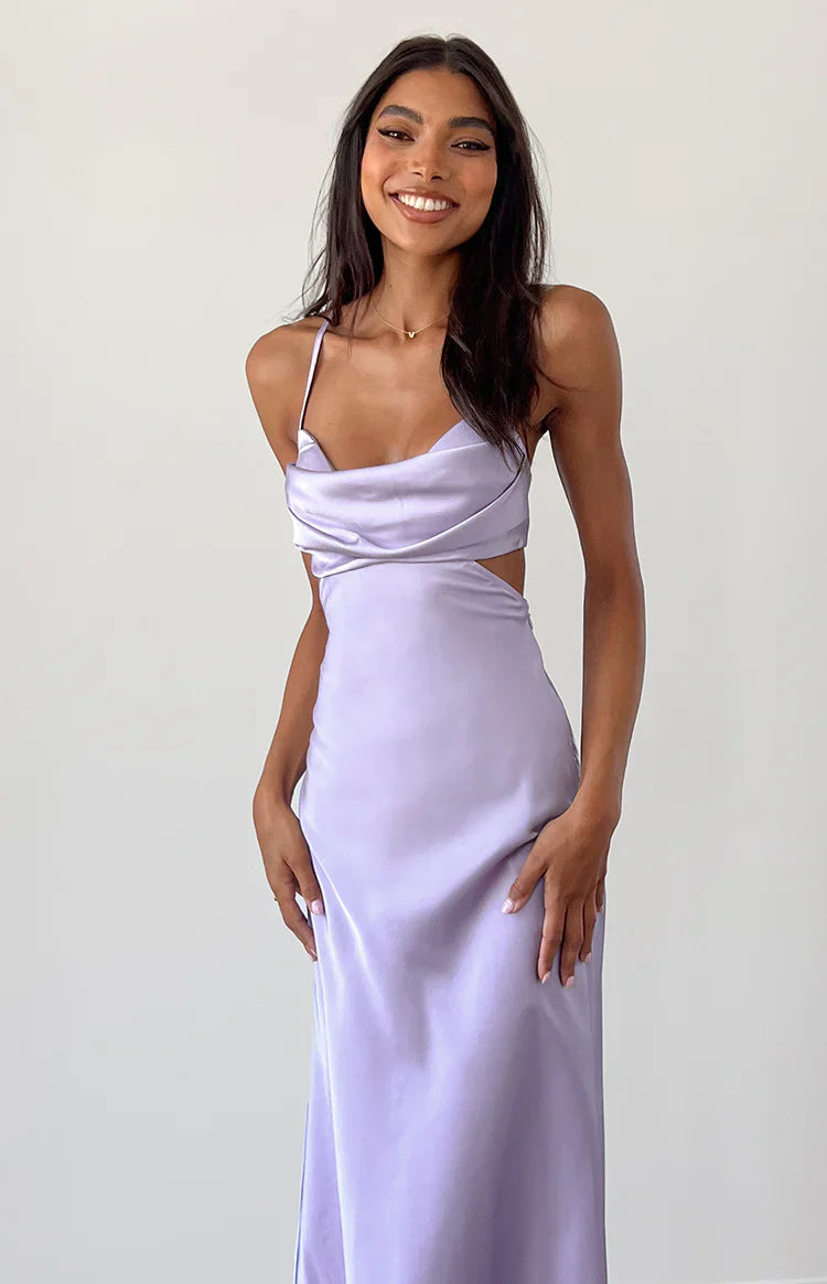 Taleah Cut Out Maxi Dress | Lilac