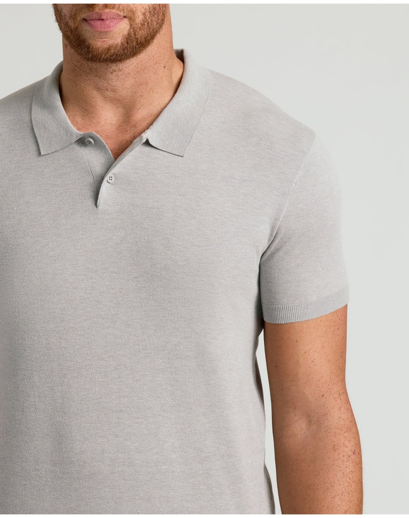 Tall Dressy Polo | Heather Gray