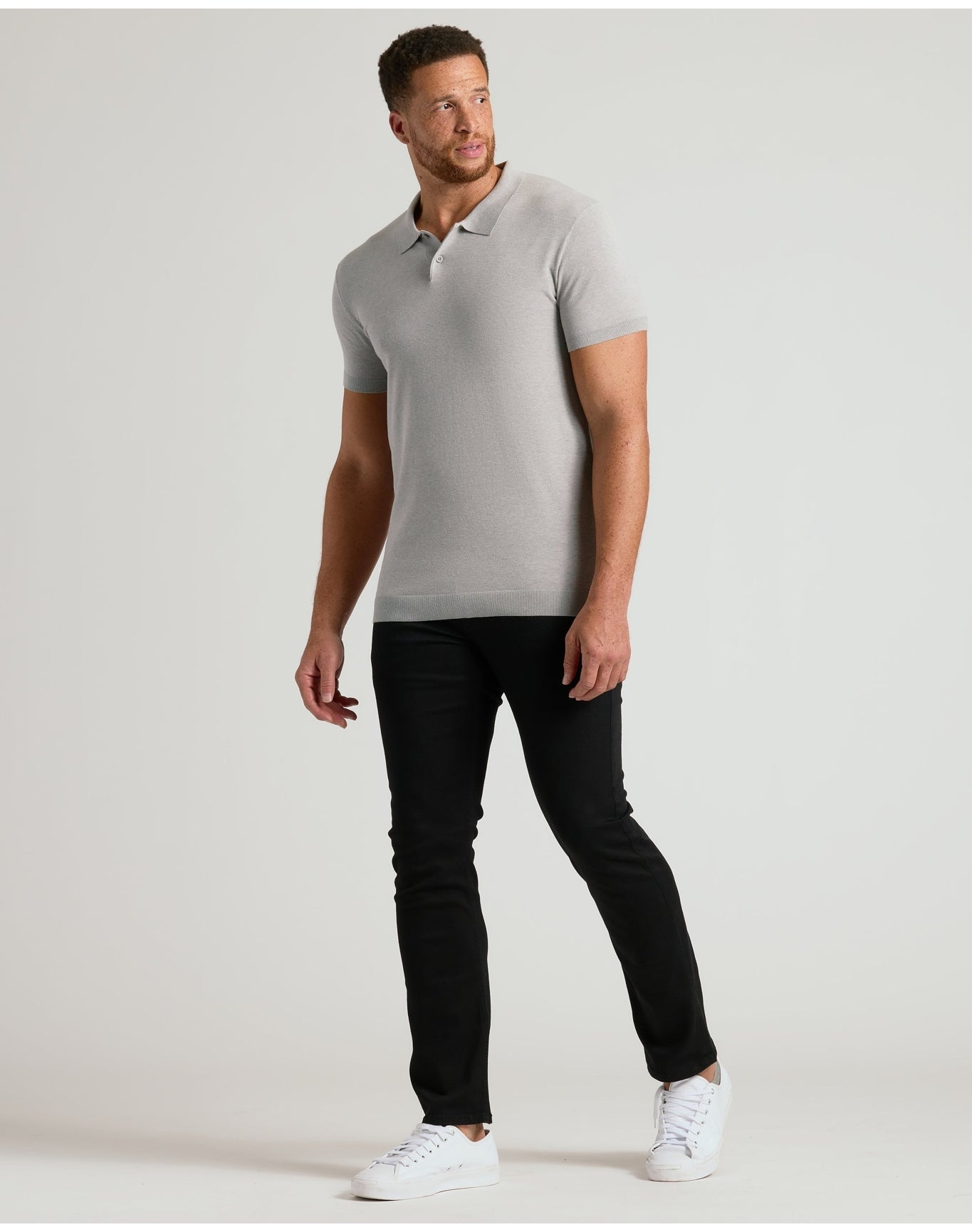 Tall Dressy Polo | Heather Gray