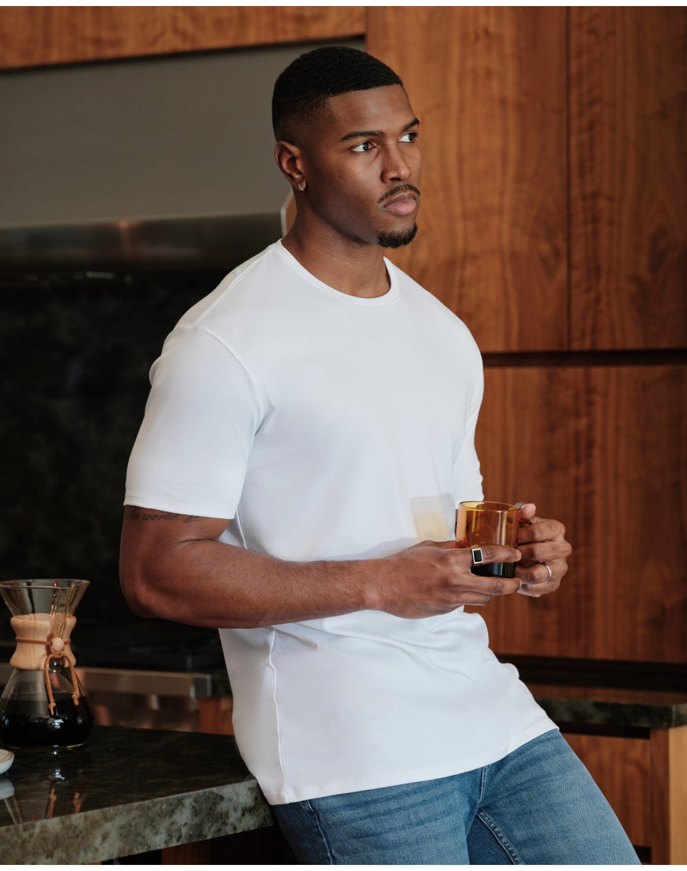 Tall Premium Pima Crew Neck | White