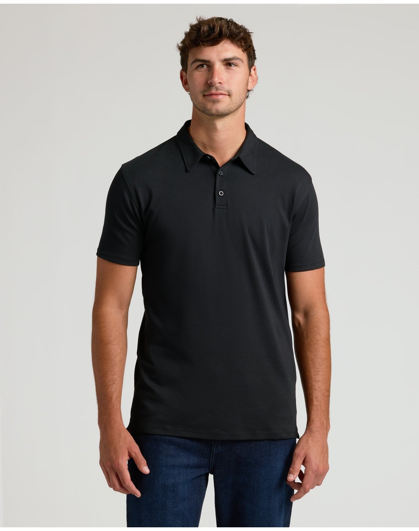 Tall Premium Pima Polo | Black