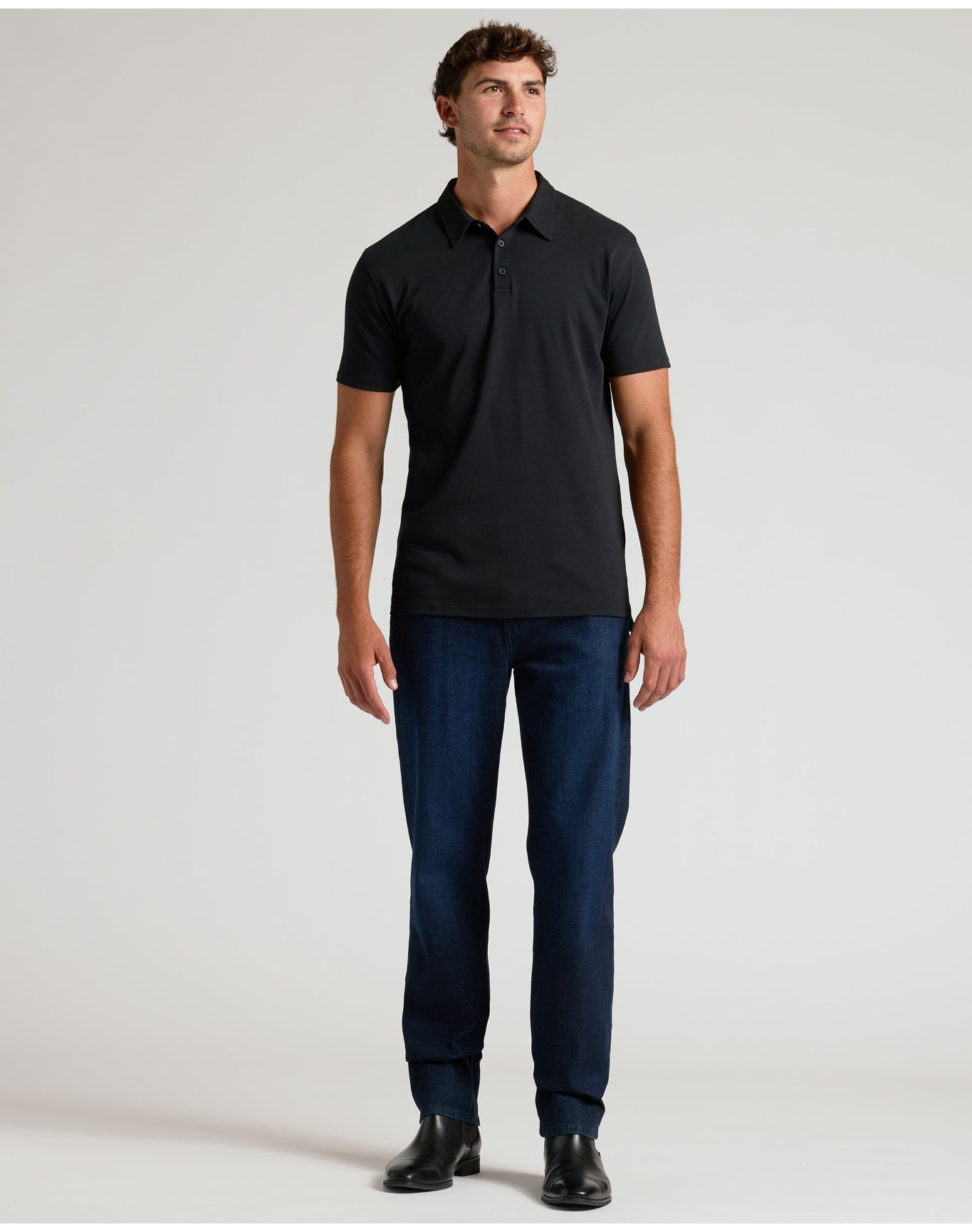 Tall Premium Pima Polo | Black