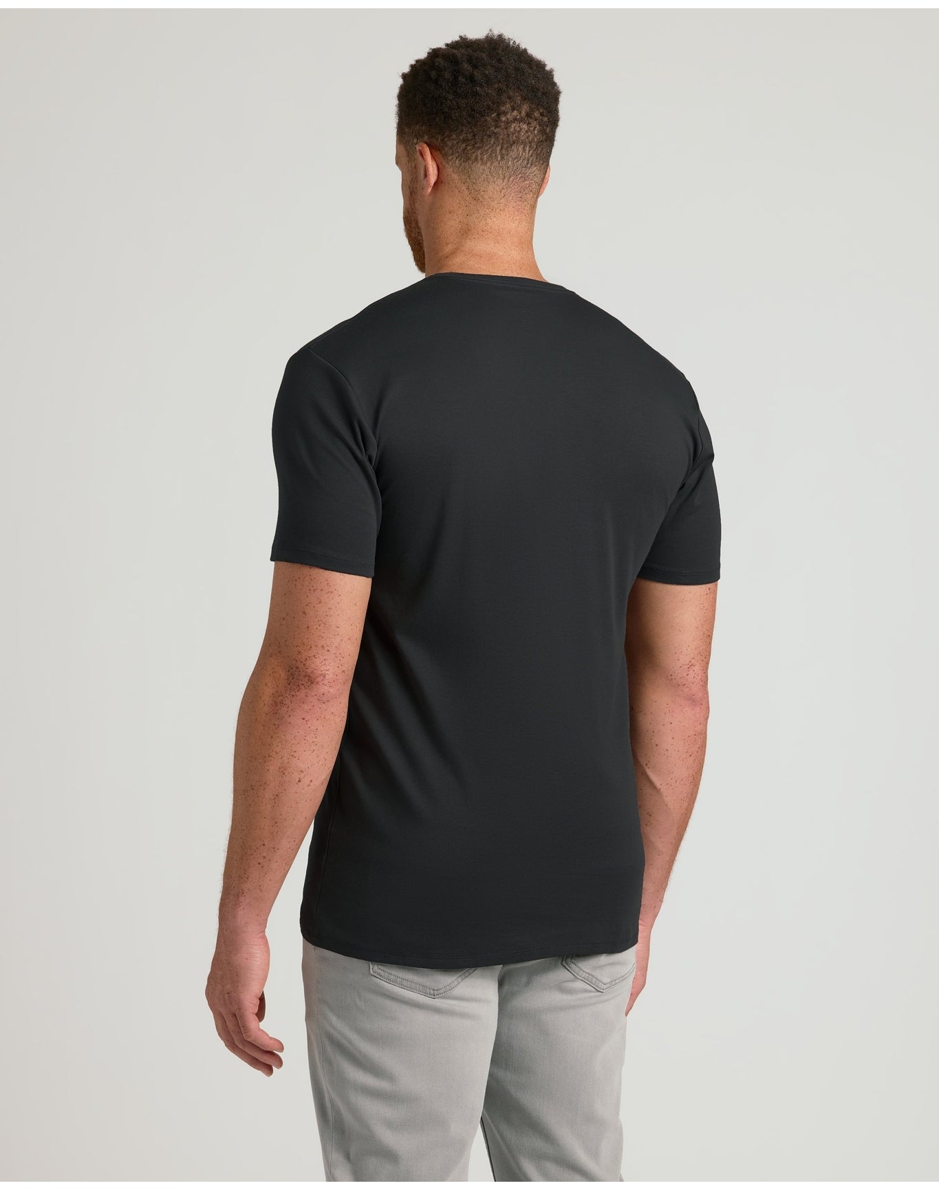 Tall Premium Pima V-Neck | Black