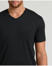 Tall Premium Pima V-Neck | Black