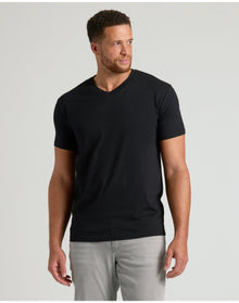Tall Short Sleeve Classic V-Neck | Black