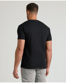 Tall Short Sleeve Classic V-Neck | Black