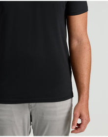 Tall Short Sleeve Classic V-Neck | Black