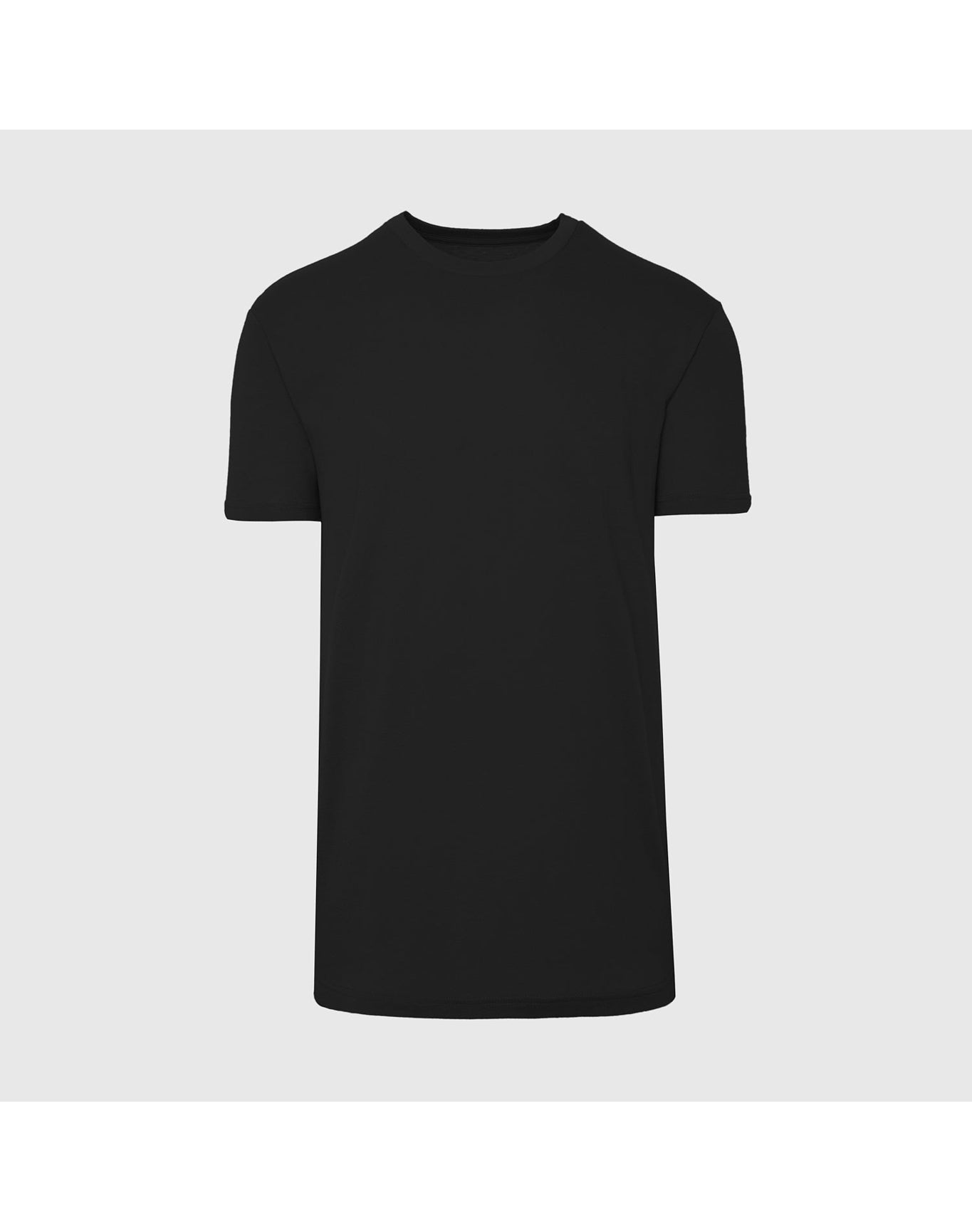 Tall Straight Hem Crew Neck T-Shirt | Black
