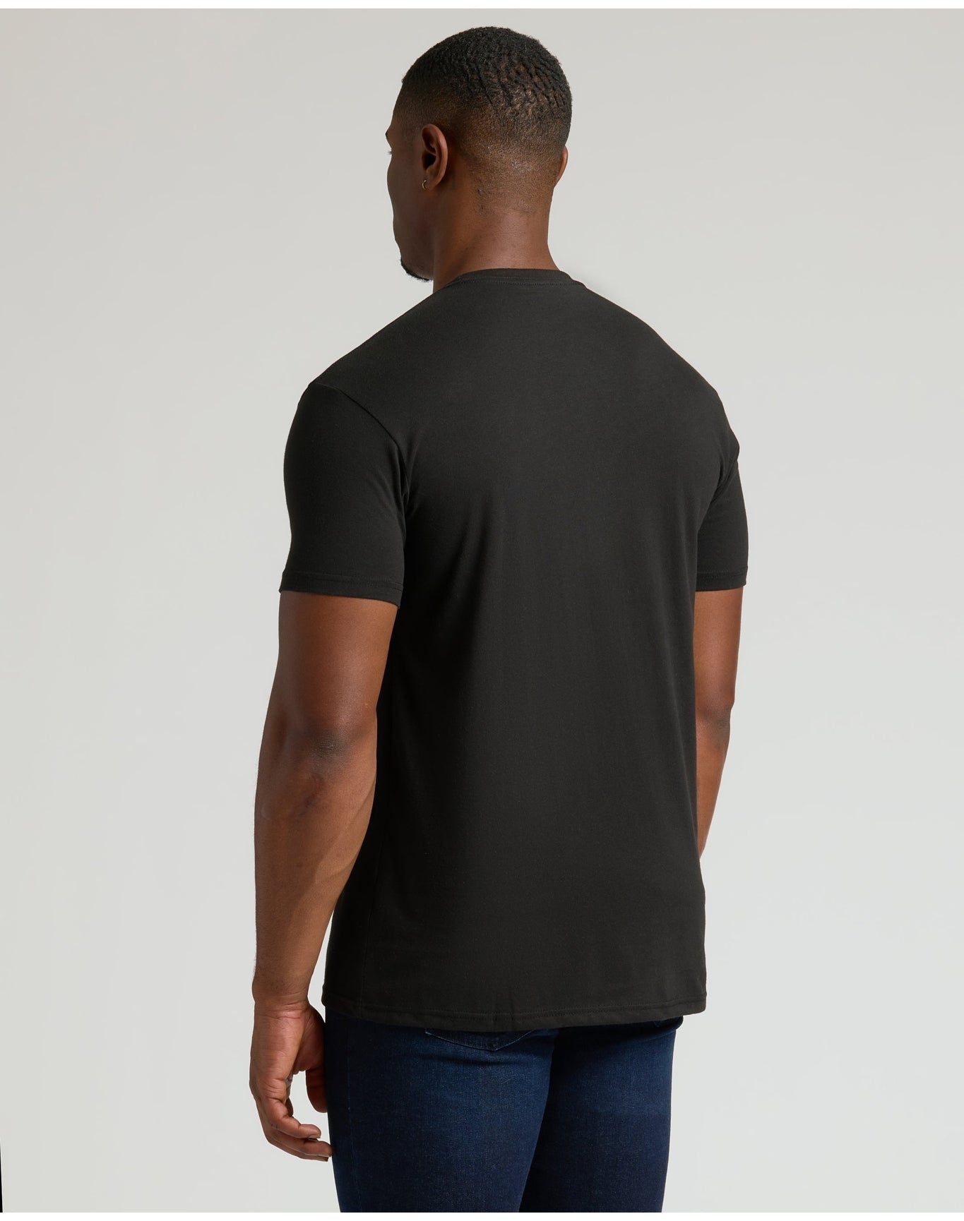Tall Straight Hem Crew Neck T-Shirt | Black