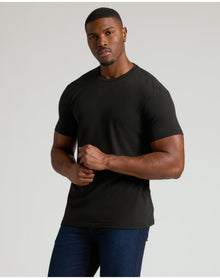 Tall Straight Hem Crew Neck T-Shirt | Black