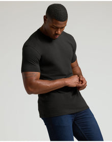 Tall Straight Hem Crew Neck T-Shirt | Black