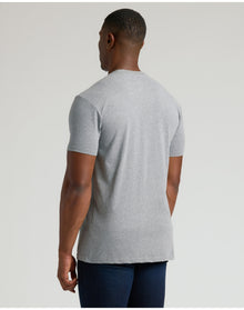 Tall Straight Hem Crew Neck T-Shirt | Heather Gray