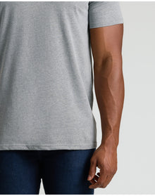 Tall Straight Hem Crew Neck T-Shirt | Heather Gray