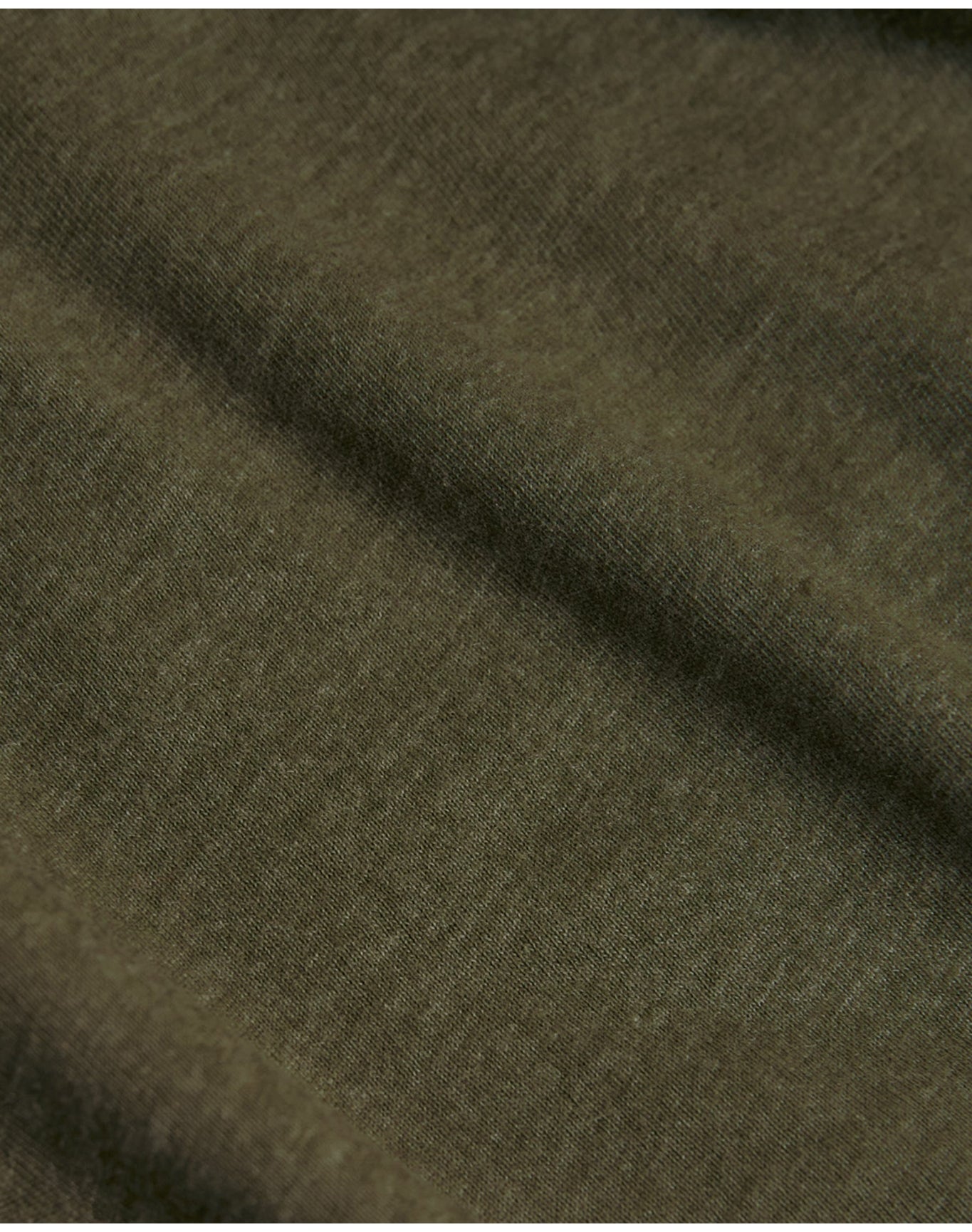 Tall Straight Hem Crew Neck T-Shirt | Heather Military Green