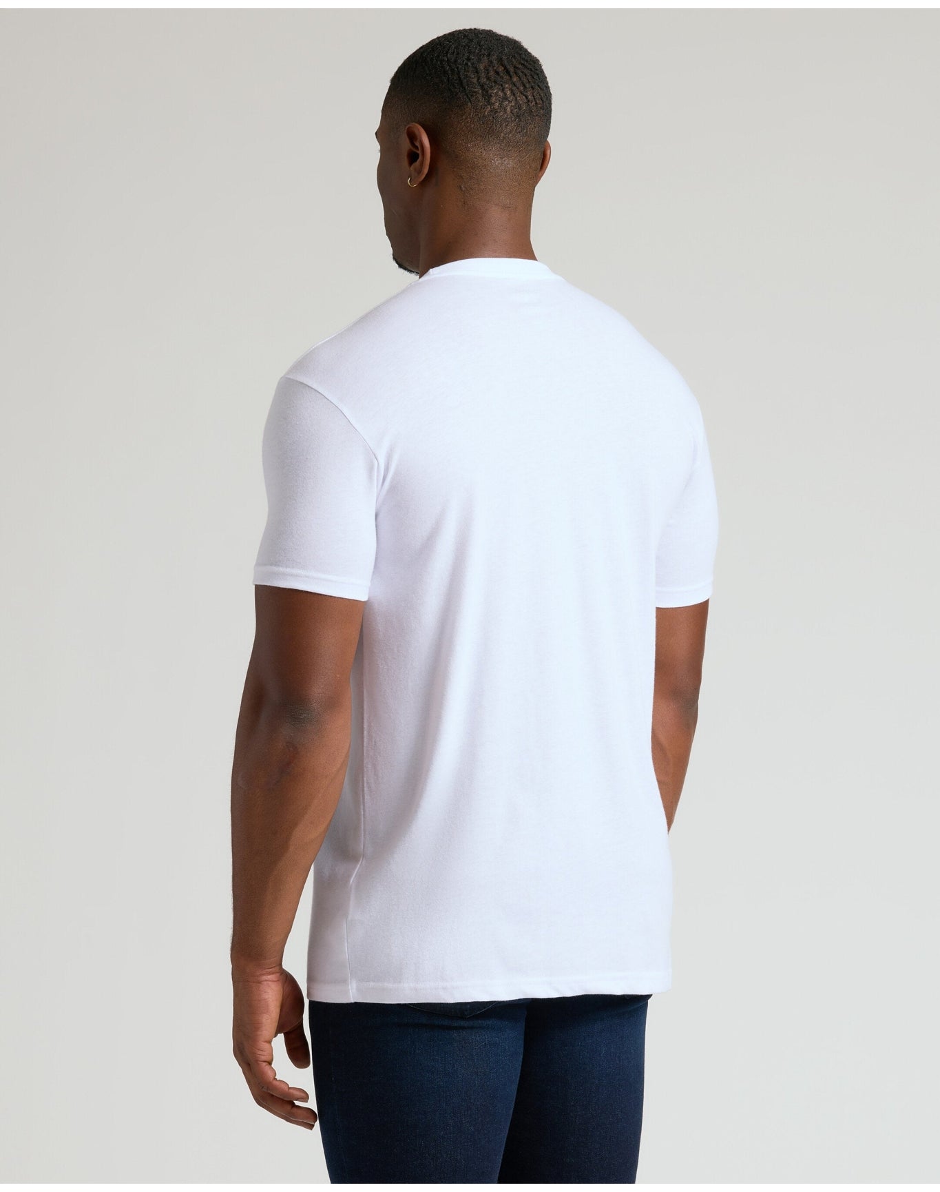 Tall Straight Hem Crew Neck T-Shirt | White