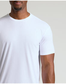 Tall Straight Hem Crew Neck T-Shirt | White