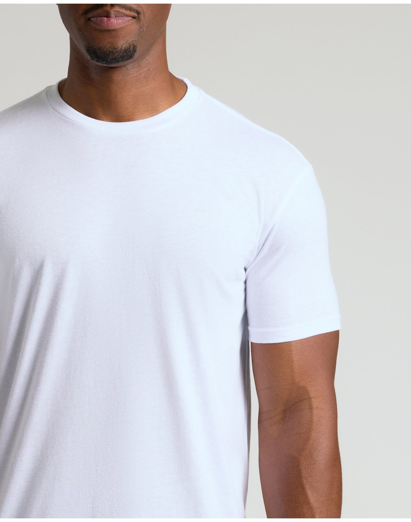 Tall Straight Hem Crew Neck T-Shirt | White