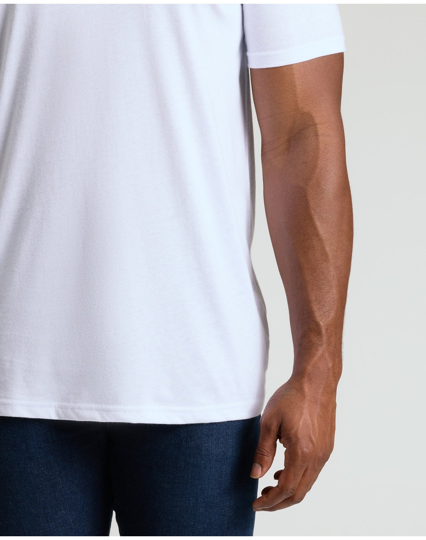 Tall Straight Hem Crew Neck T-Shirt | White