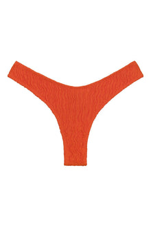 Added Coverage Lulu Zig Zag Stitch Bikini Bottom | Tangerine