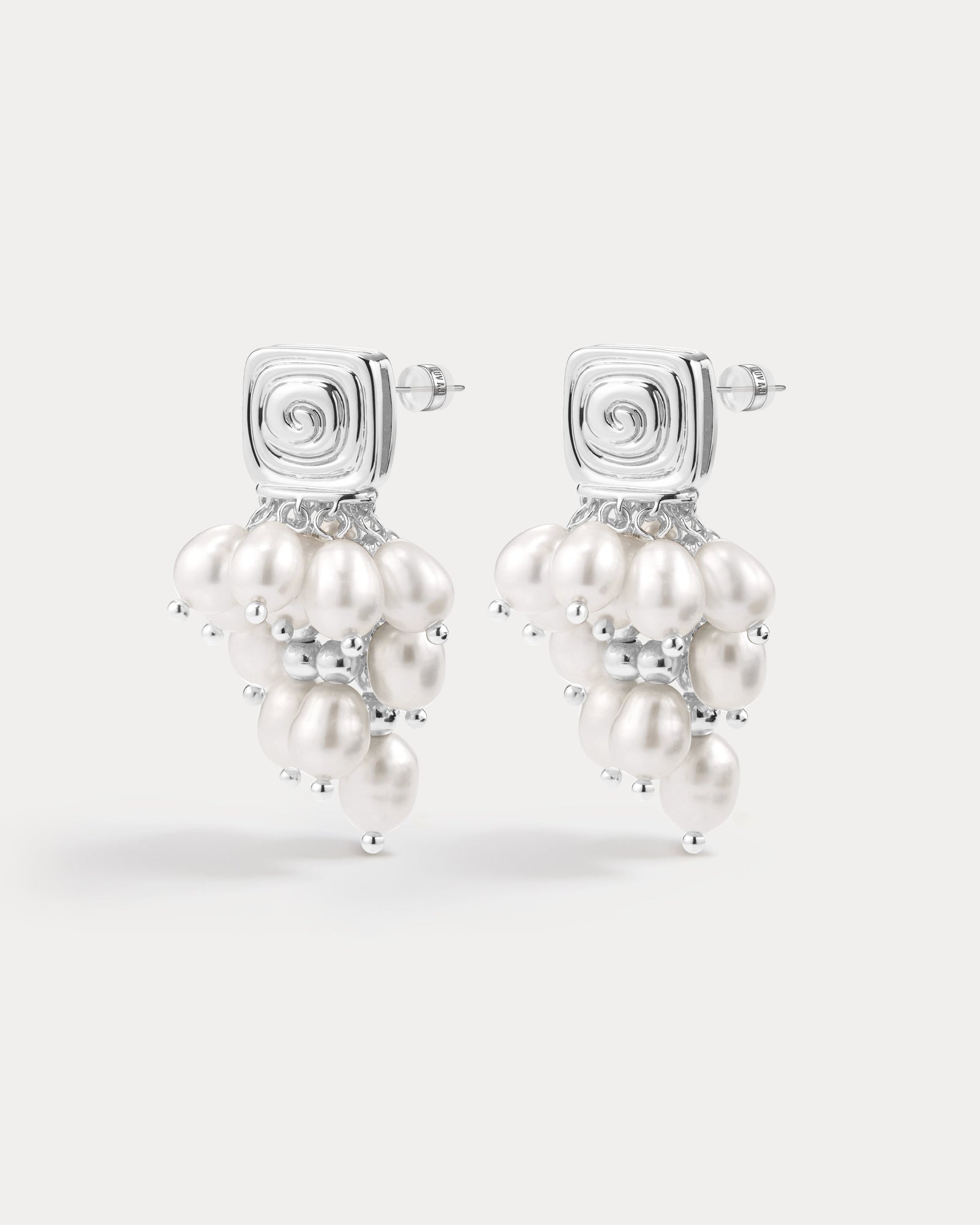 The Seychelles Pearl Statement Studs | Freshwater Pearls | Silver