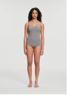 Thin Strap Tank Top | Cool Gray