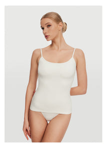 Thin Strap Tank Top | White