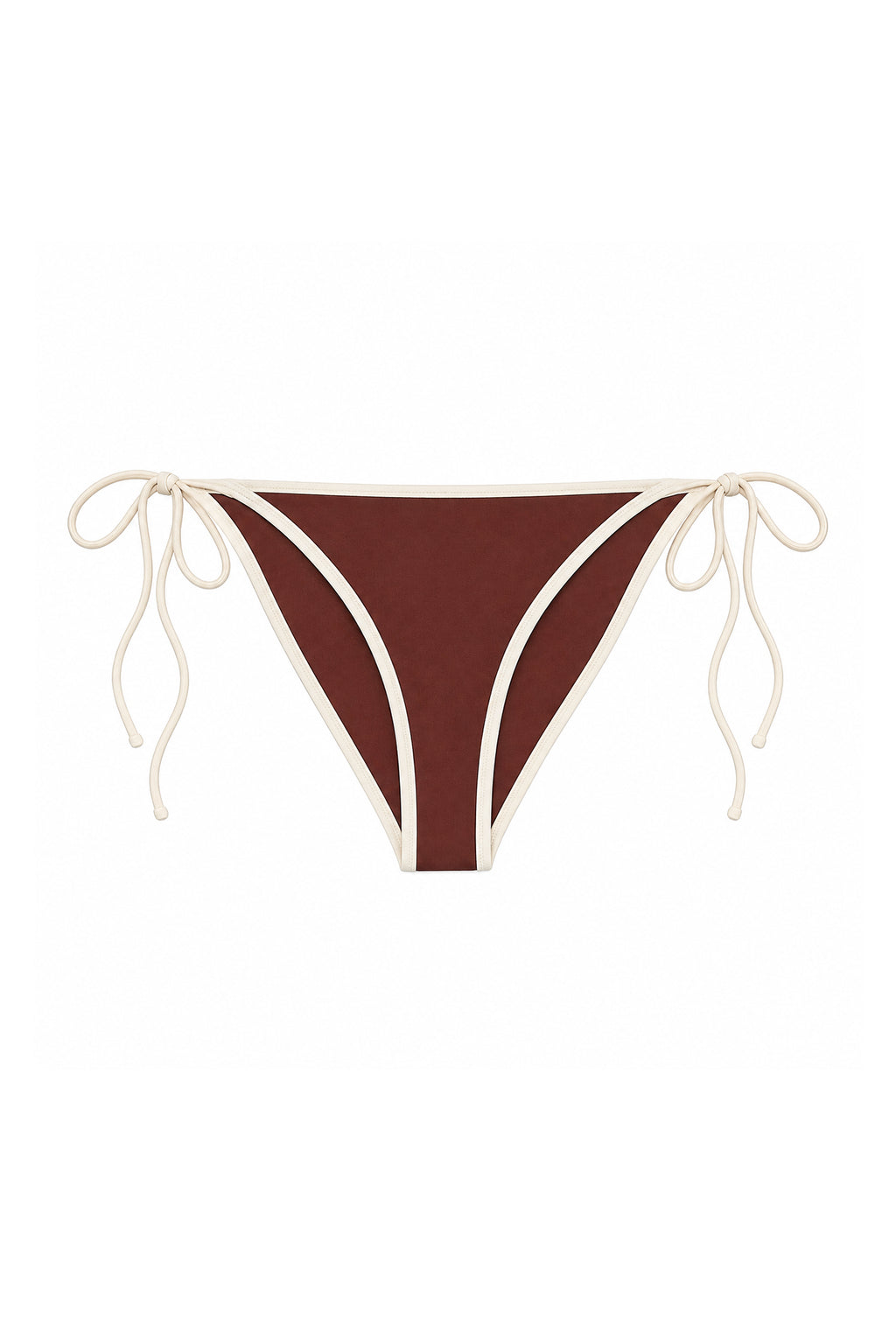 Ties Bottom | Mocha w Ivory Contrast