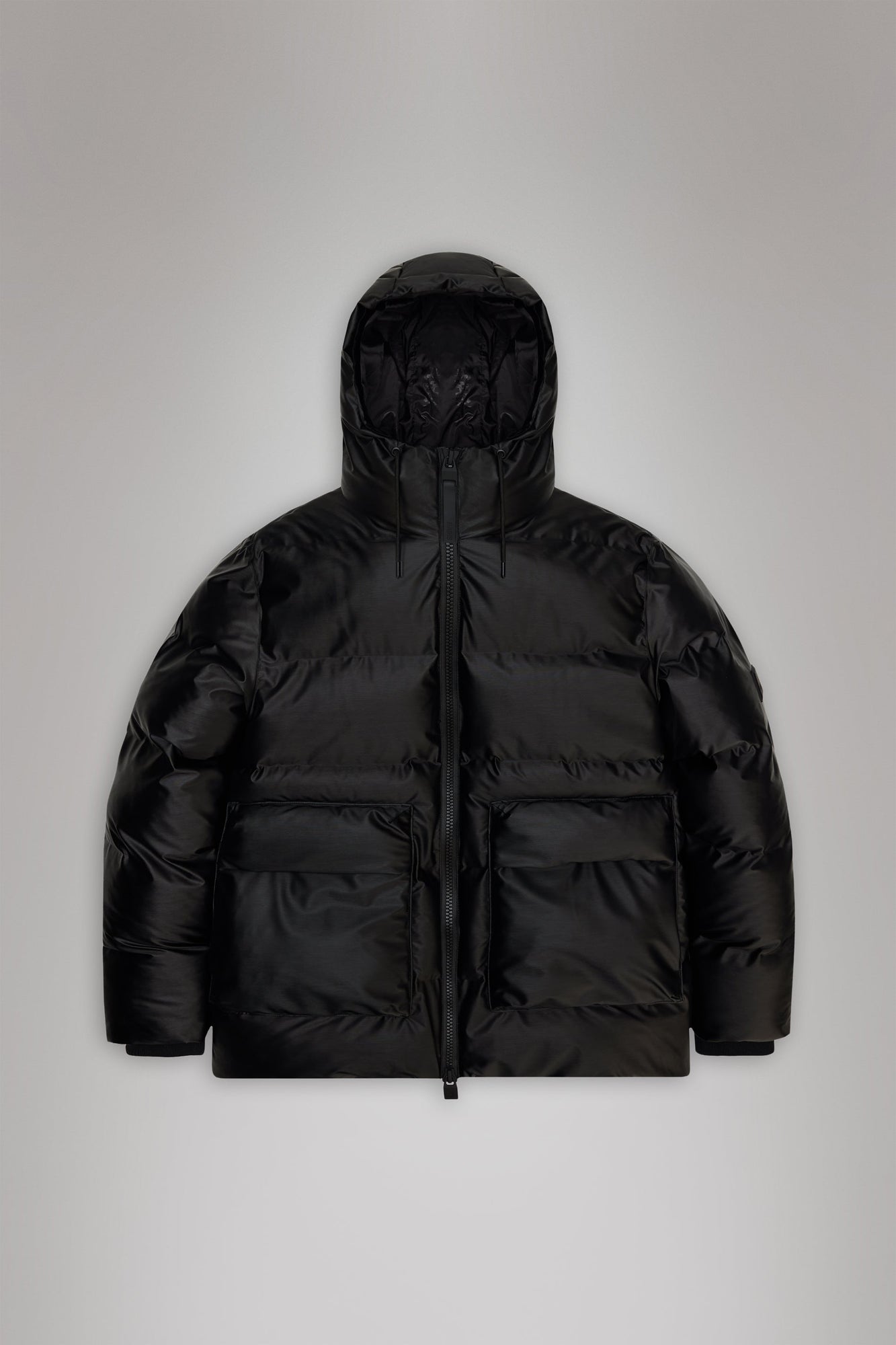 Alta Puffer Cargo Jacket | Black Grain