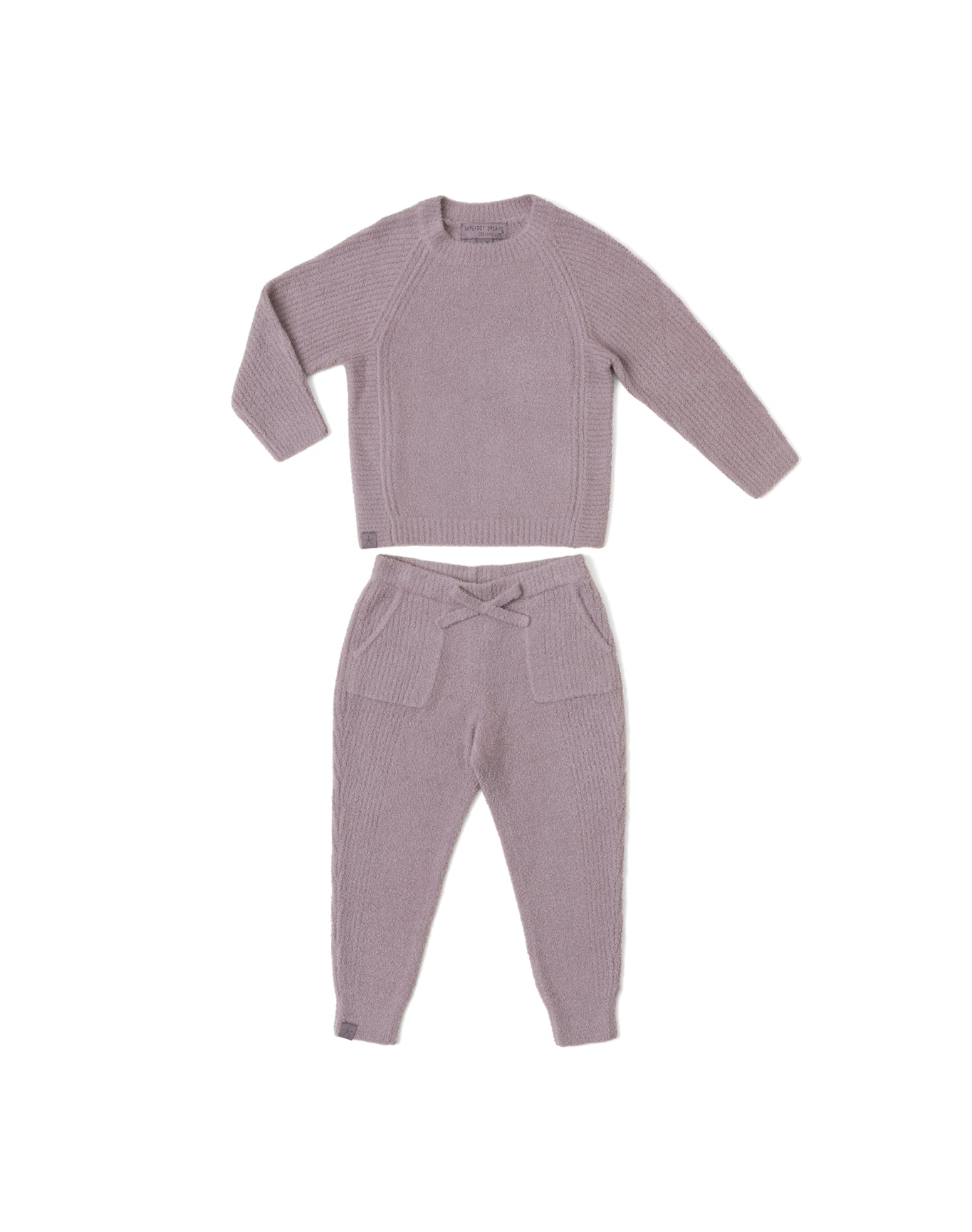 Toddler | Cozychic Lite Blocked Ribbed Set | Deep Taupe