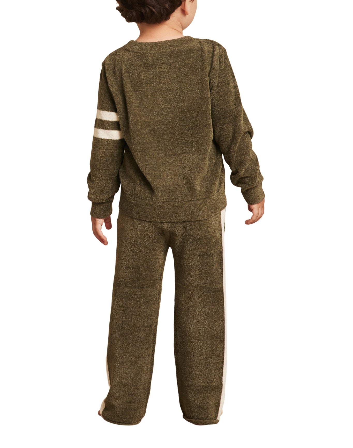 Toddler | Cozychic Ultra Lite Pant W/ Contrast Stripe | Olive-Cream