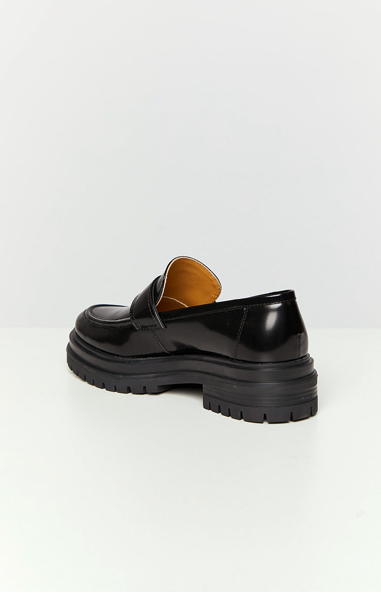 Tony Bianco Wiz Hi Shine Loafers | Black
