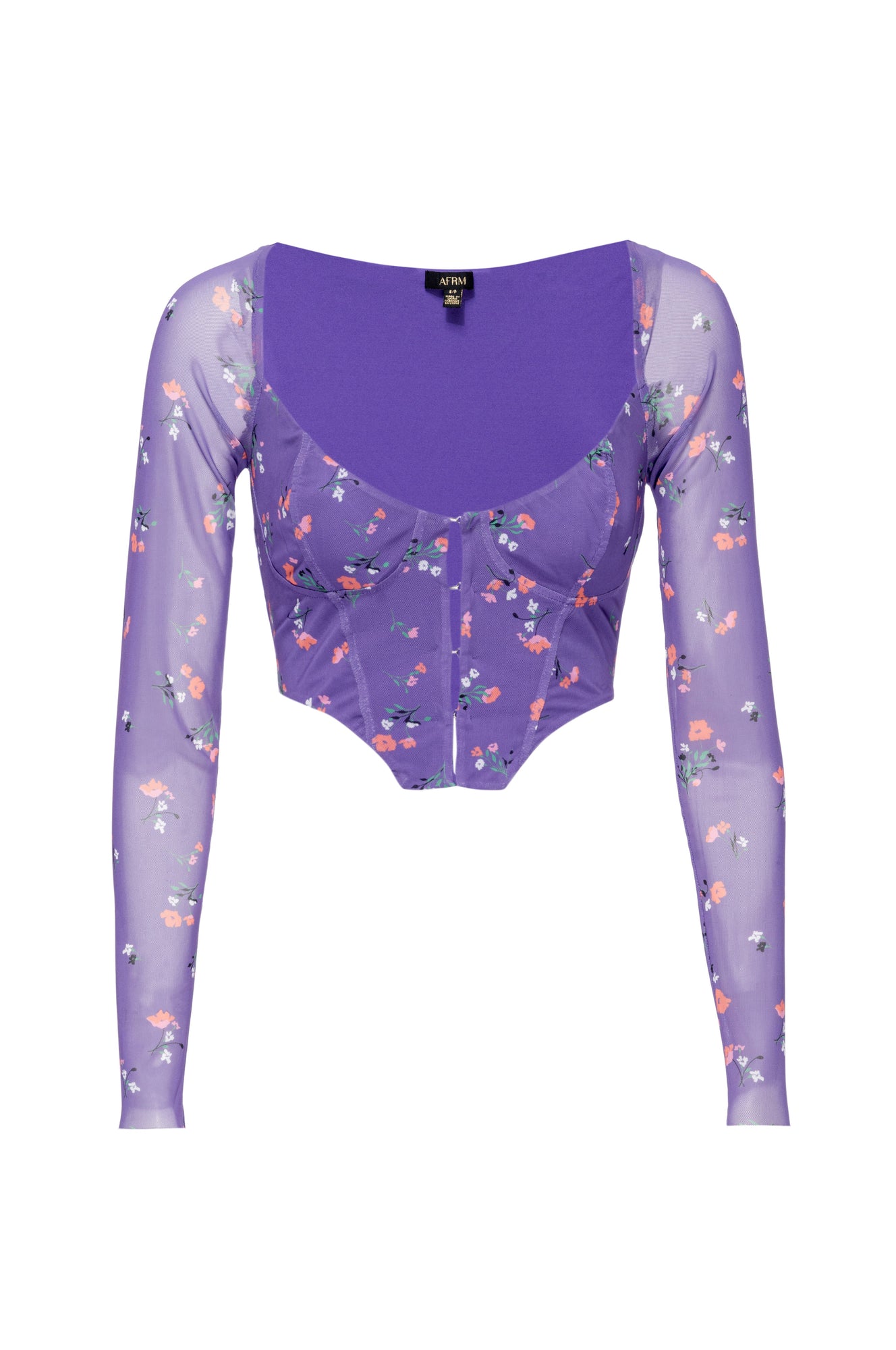 Grecian Corset Top | Violet Bouquet