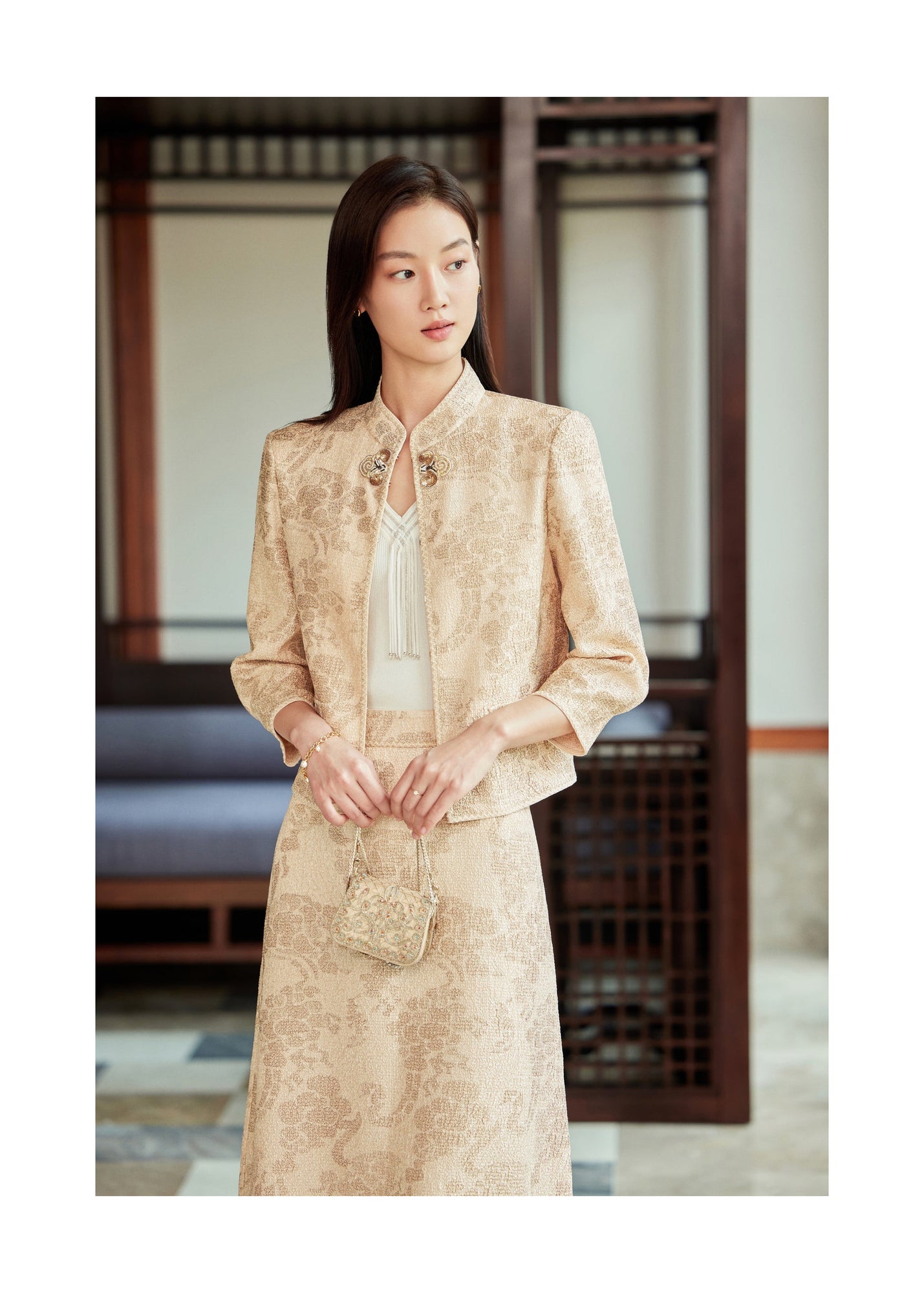 Traditional Chinese-style Jacket | Beige