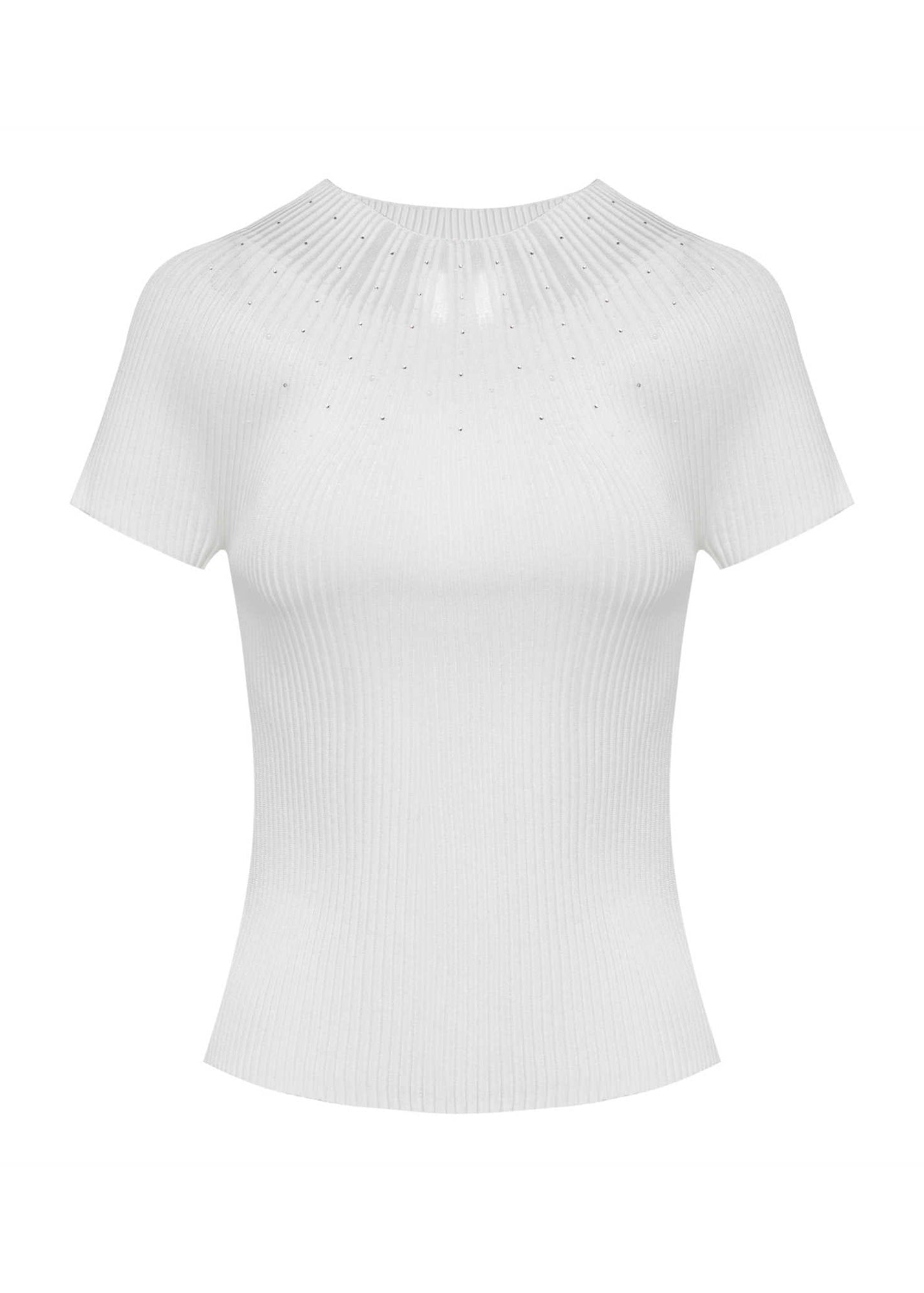 Triacetate Knit Cardigan | White