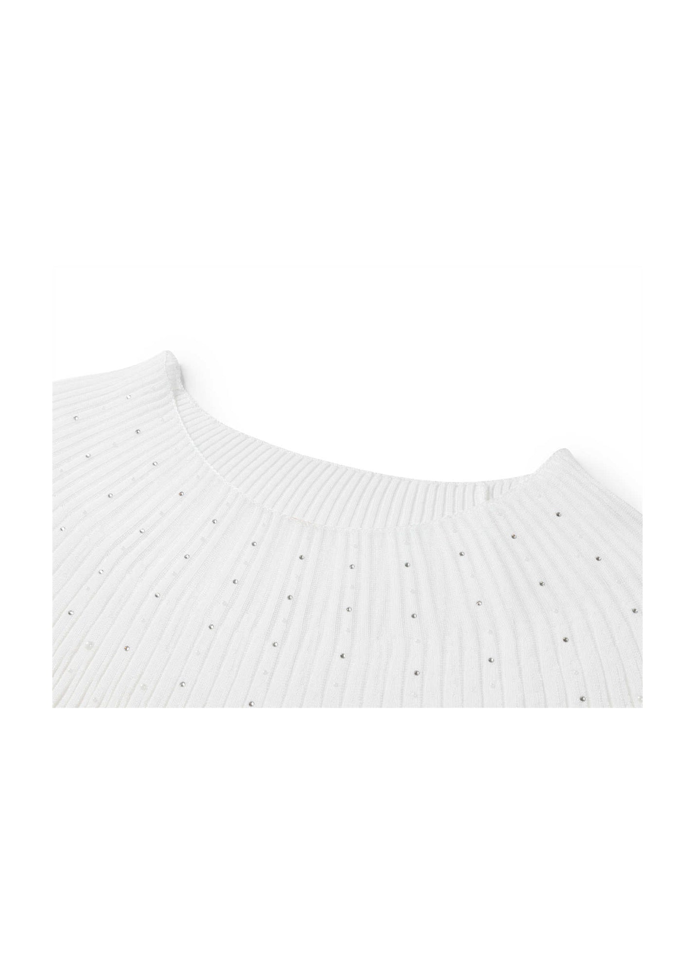Triacetate Knit Cardigan | White