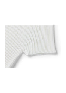 Triacetate Knit Cardigan | White