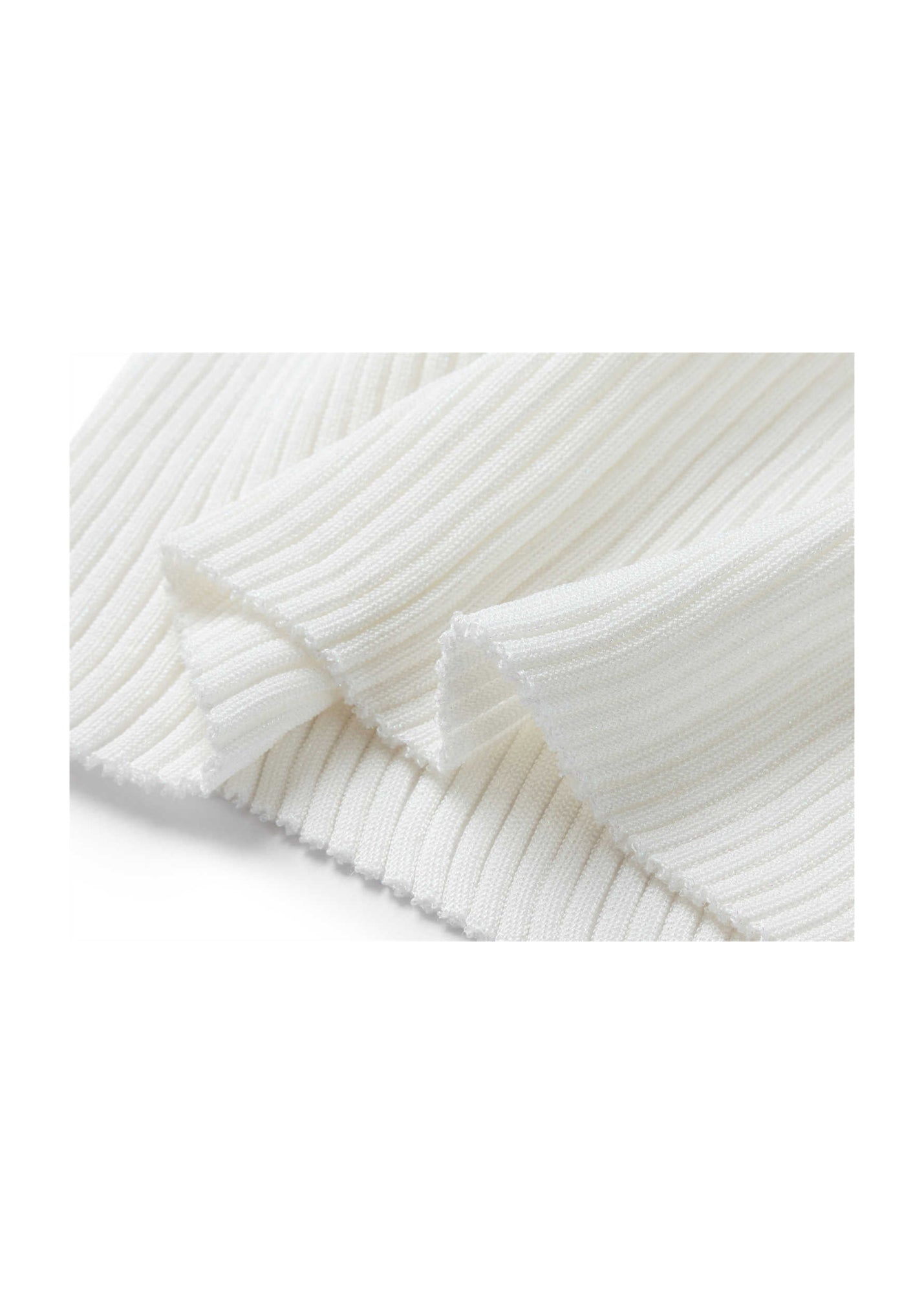 Triacetate Knit Cardigan | White