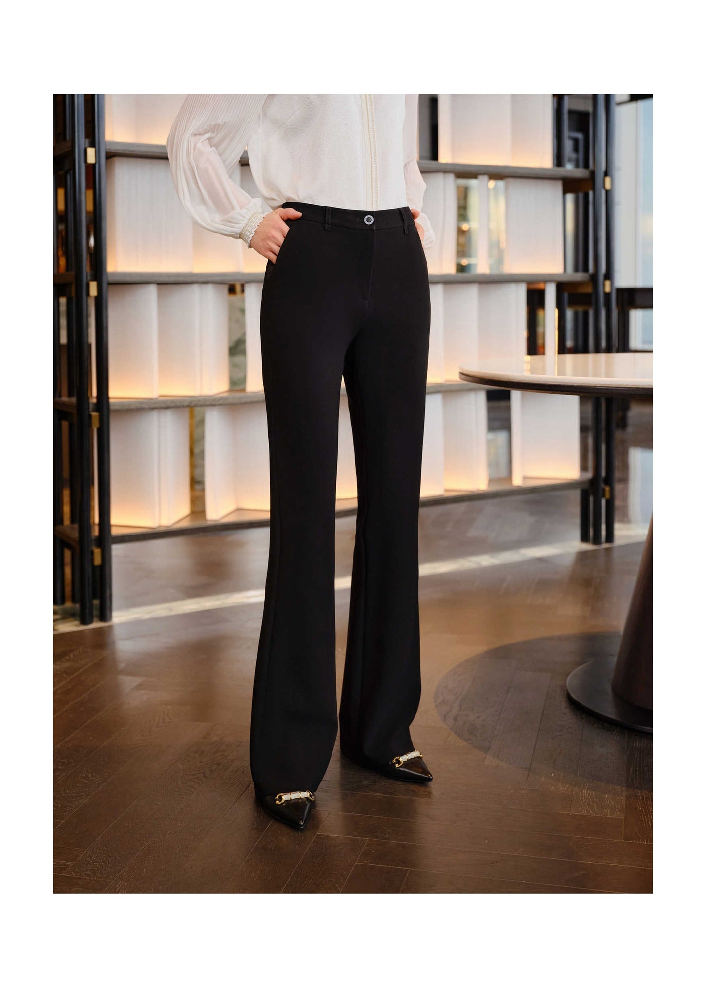 Triacetate Pants | Black