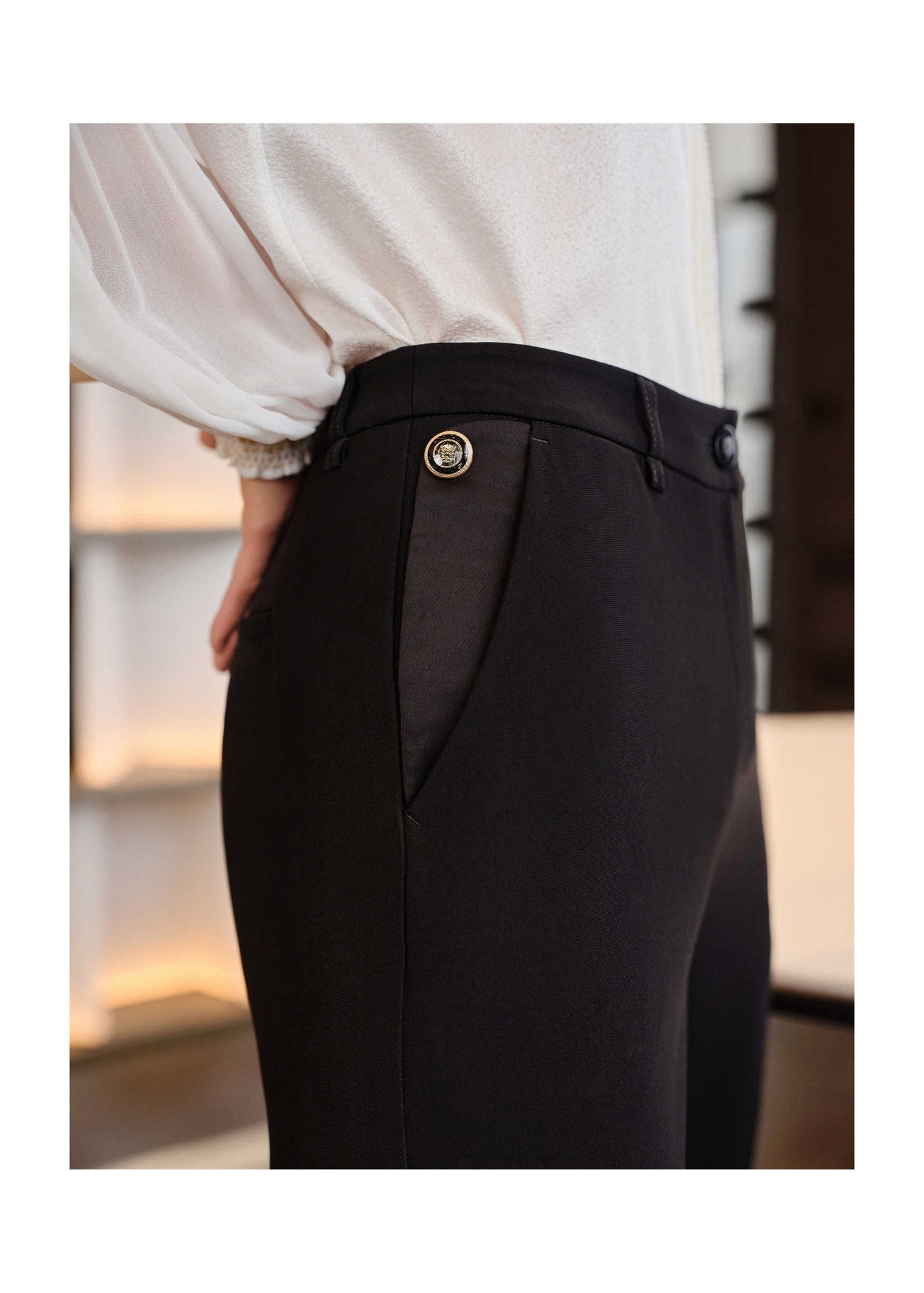 Triacetate Pants | Black