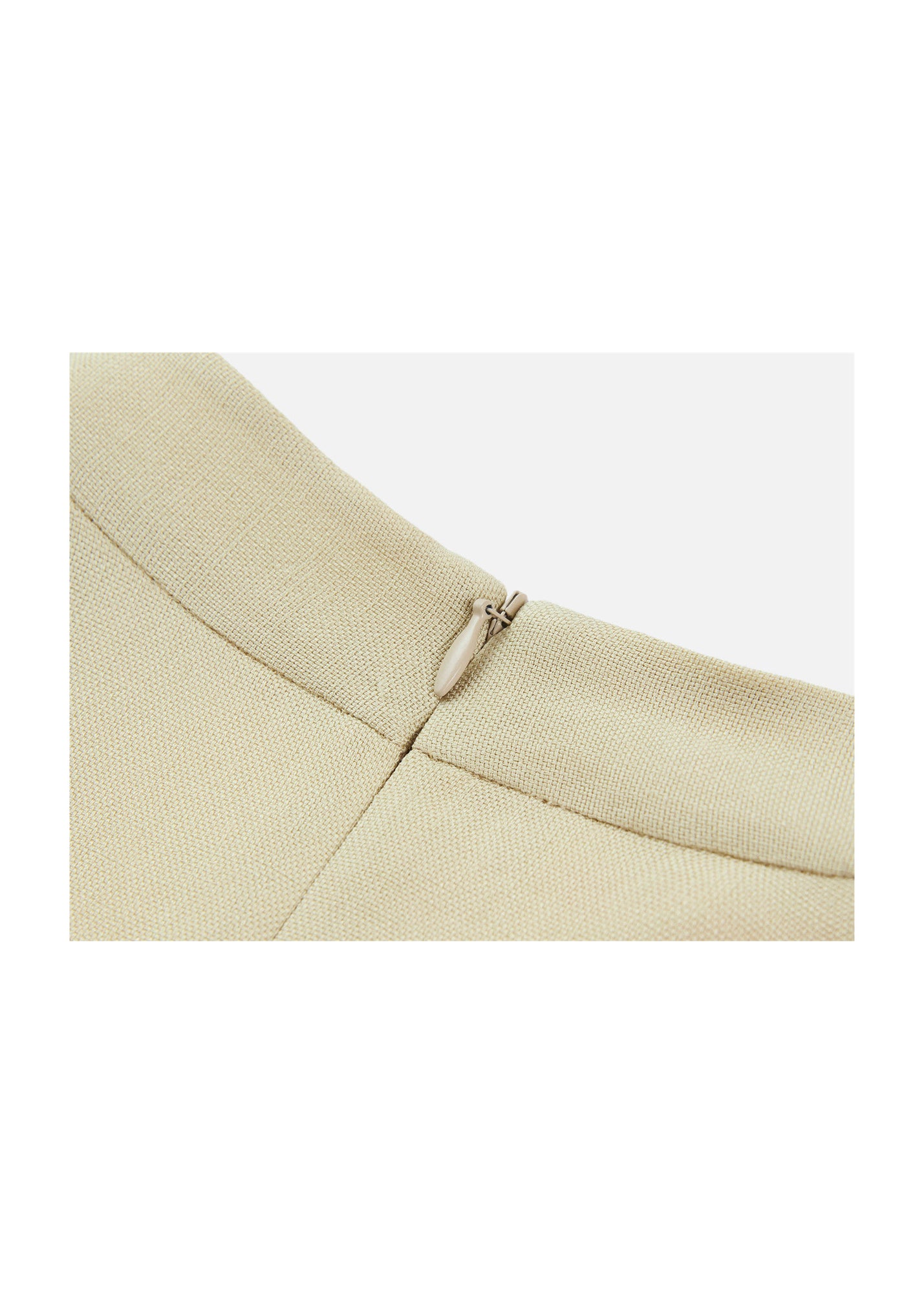 Triacetate Sleeveless Dress | Yellow