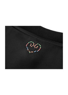 Triacetate Straight-Shoulder T-Shirt | Black
