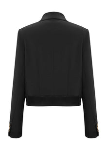 Triacetate Suit Jacket | Black