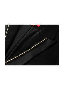 Triacetate Suit Jacket | Black