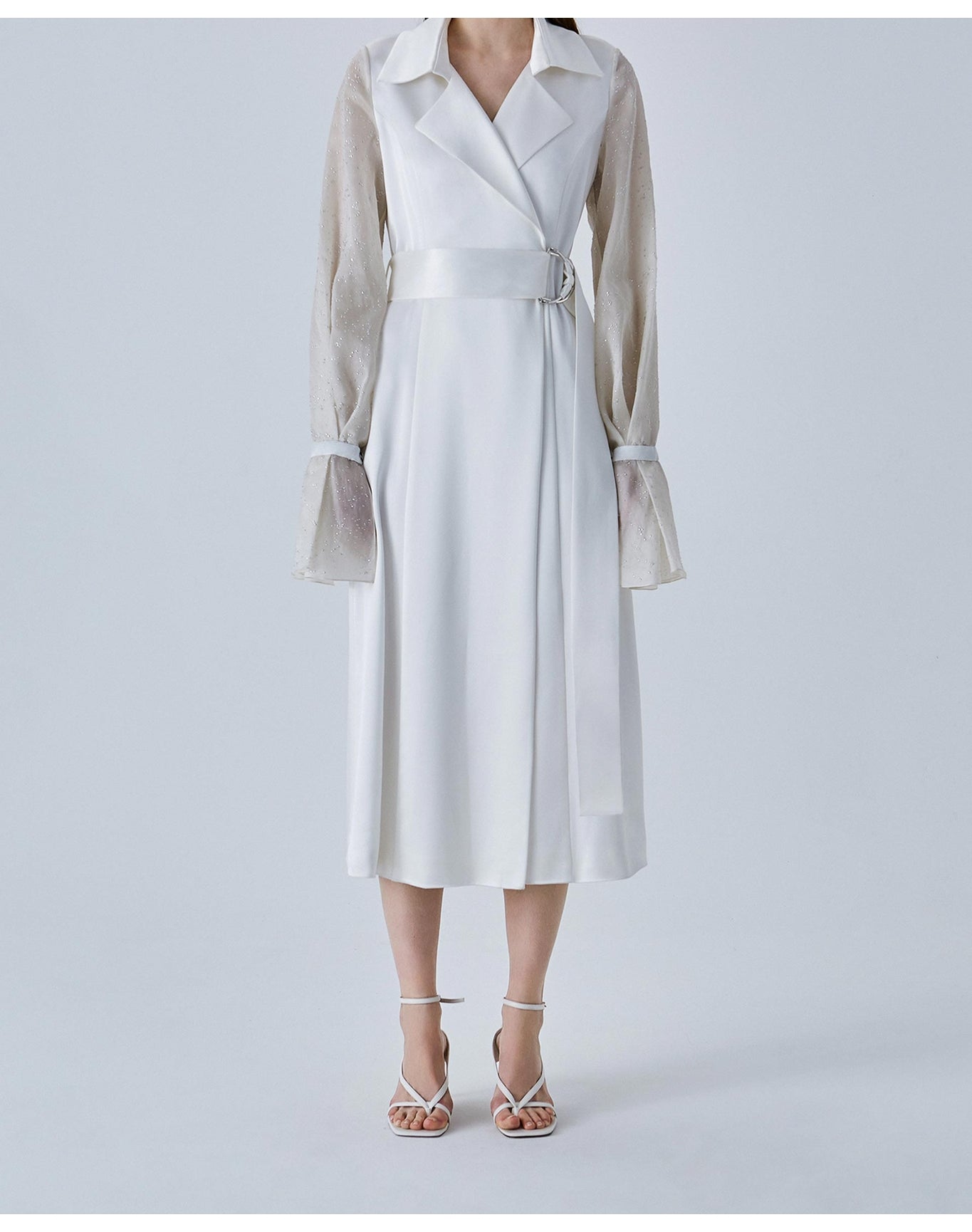 Tuileries Bridal Trench Dress | White