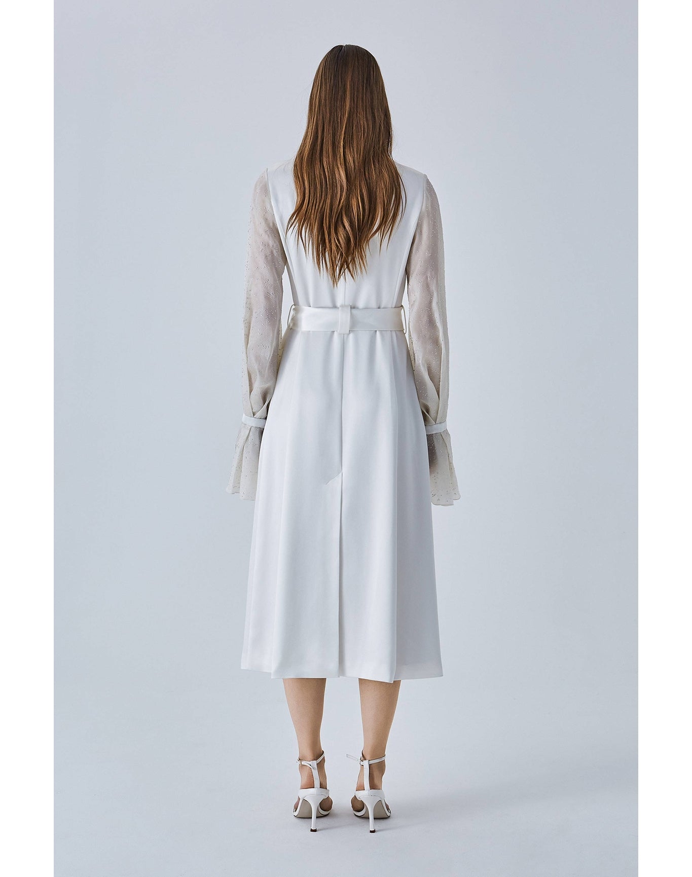 Tuileries Bridal Trench Dress | White