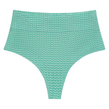 High Rise Bikini Bottom | Turquoise Crochet