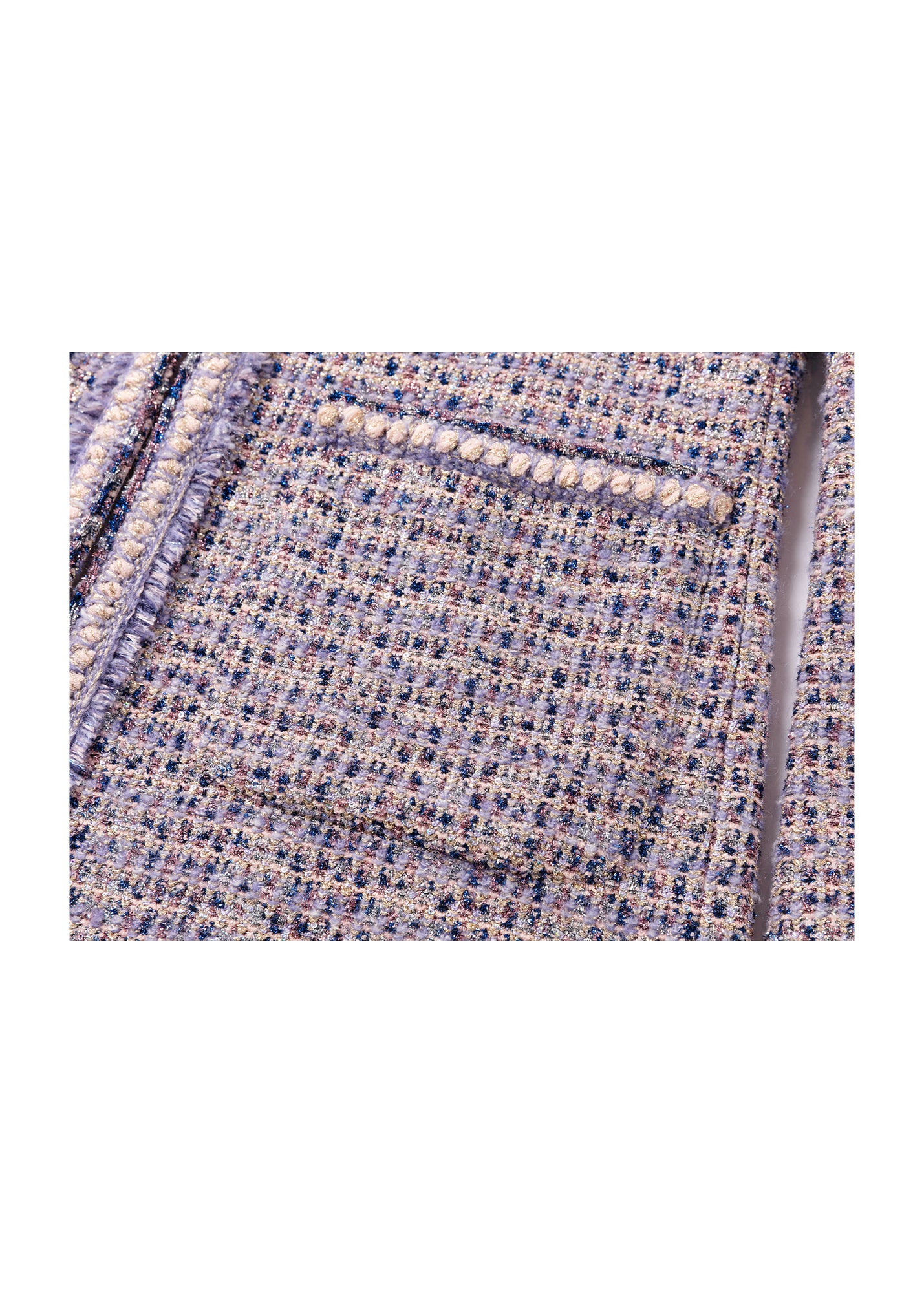 Tweed Parisian-Style Coat | Purple