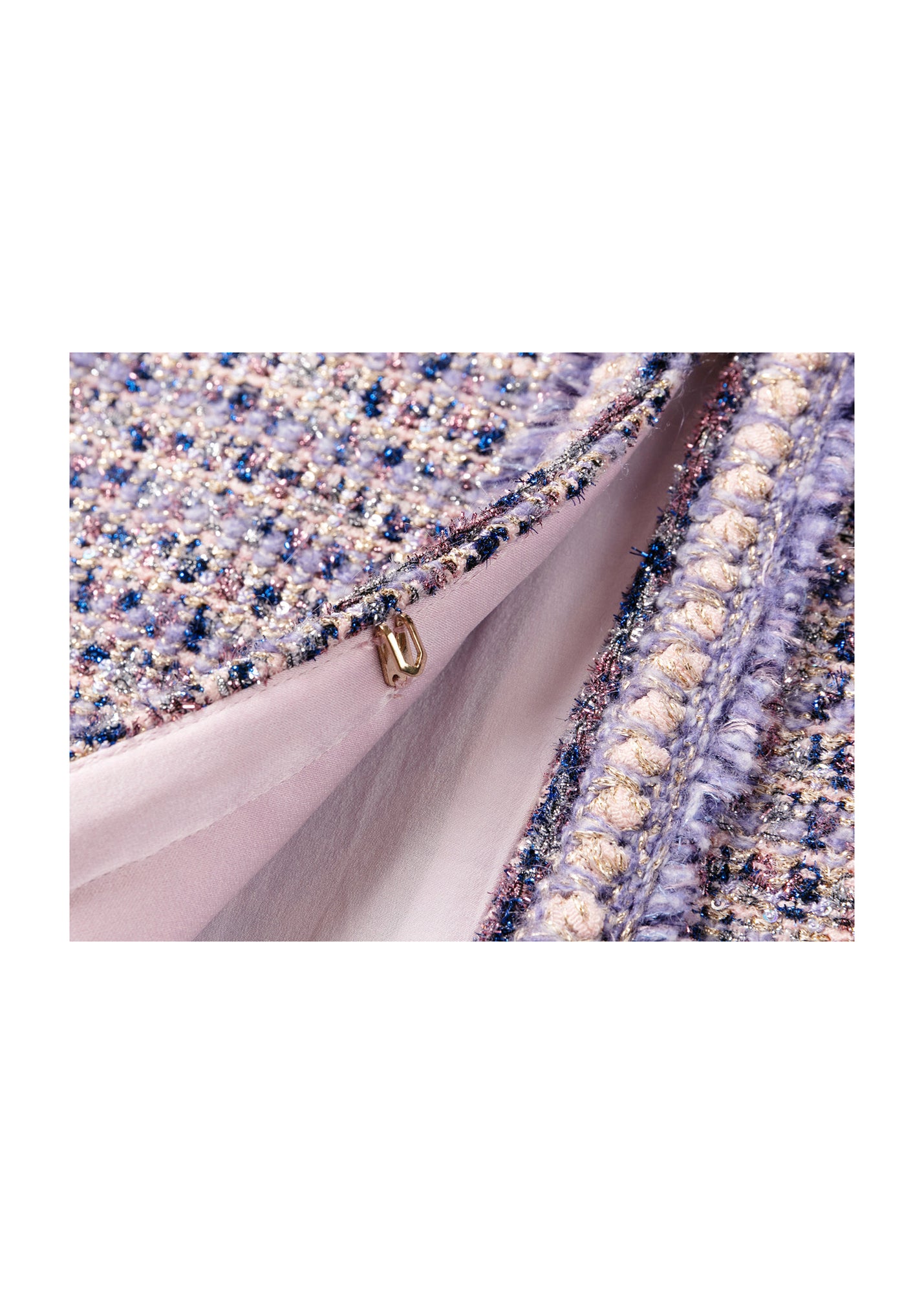 Tweed Parisian-Style Coat | Purple